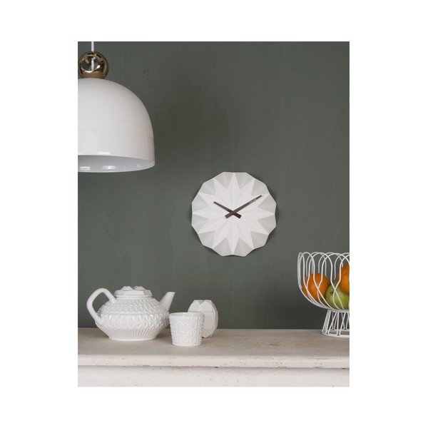 Bijeli zidni sat Karlsson Origami Ceramic-image-2