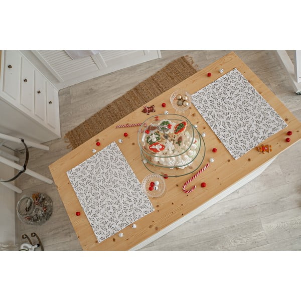Tekstilni podmetač 2 kom s božićnim motivom 35x45 cm Mistletoe Kiss – Butter Kings-image-1
