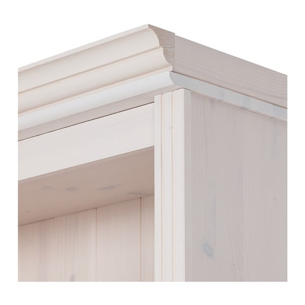 Bijela vitrina od masivnog bora 74x223 cm Anita – Støraa-image-1