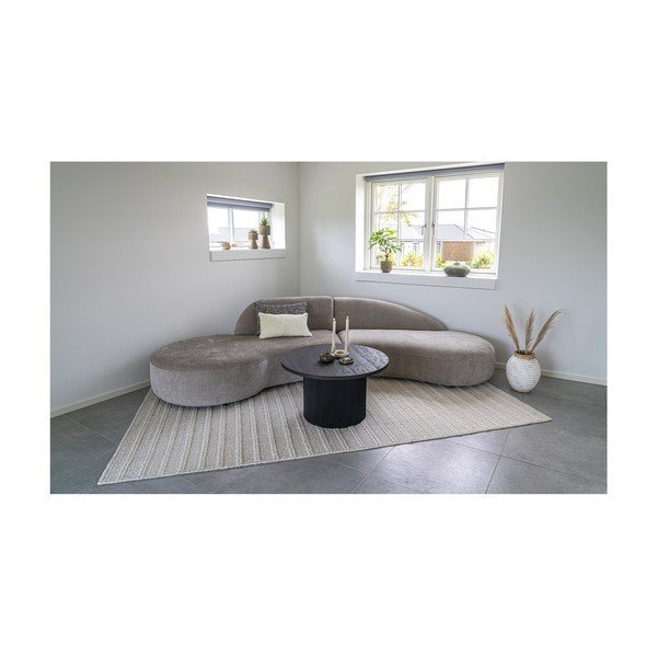 Tamno smeđi okrugao stolić za kavu u dekoru topole ø 80 cm Boavista – House Nordic-image-3