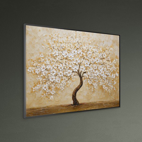 Tiskana slika s okvirom 80x60 cm Golden Tree – Styler-image-1