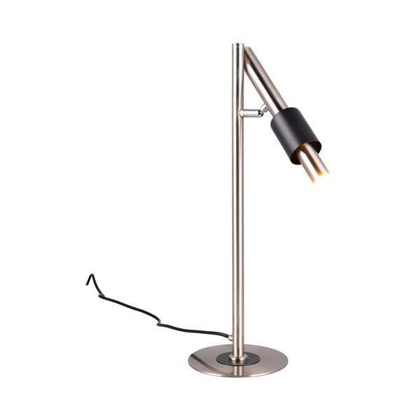 Crna/u srebrnoj boji LED stolna lampa (visina 50 cm) Ikaris – Trio Select-image-1