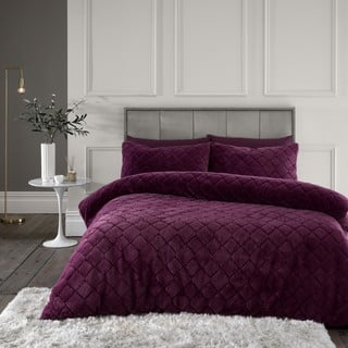 Bordo posteljina za krevet za jednu osobu od mikropliša 135x200 cm Cosy Diamond – Catherine Lansfield