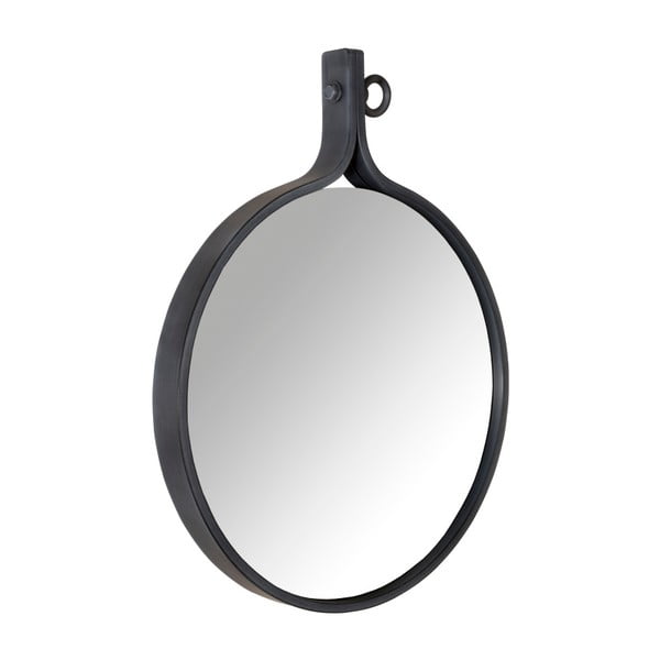 Ogledalo u crnom Dutchbone Attractif okviru širine 41 cm