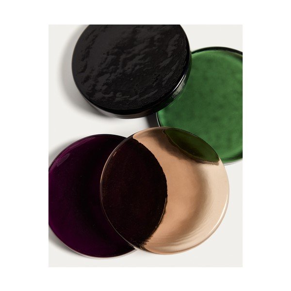 Tamno smeđi stakleni podmetač za čaše Obila – Kave Home-image-3