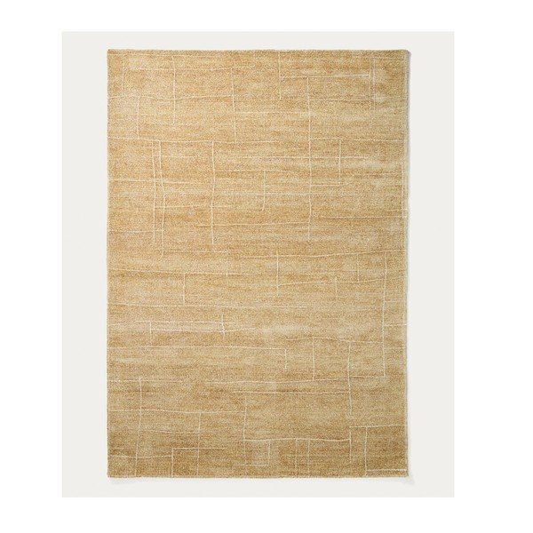 Senf žuti ručno rađen tepih 200x300 cm Eloda – Kave Home