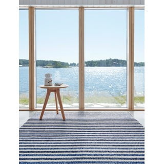 Plavi/krem unutarnji i vanjski tepih 70x120 cm Teo Denim – Pappelina