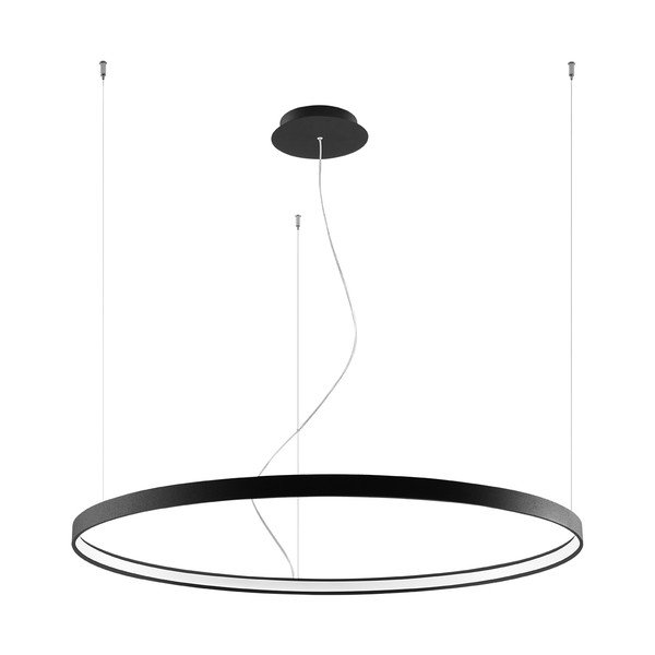 Crna LED viseća svjetiljka aluminijska ø 110 cm RIO – Thoro