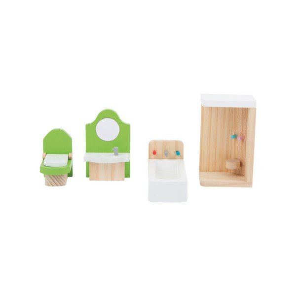 Set drvenog namještaja za Legler Bathroom lutke-image-3