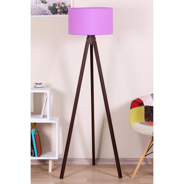 Ljubičasto-smeđa podna lampa - Magenta Home