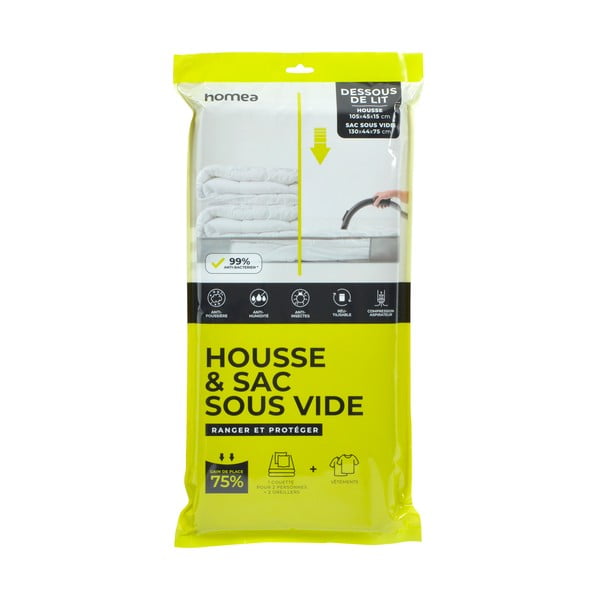 Vakuumska plastična kutija za ispod kreveta 105x45x15 cm – Homéa-image-1