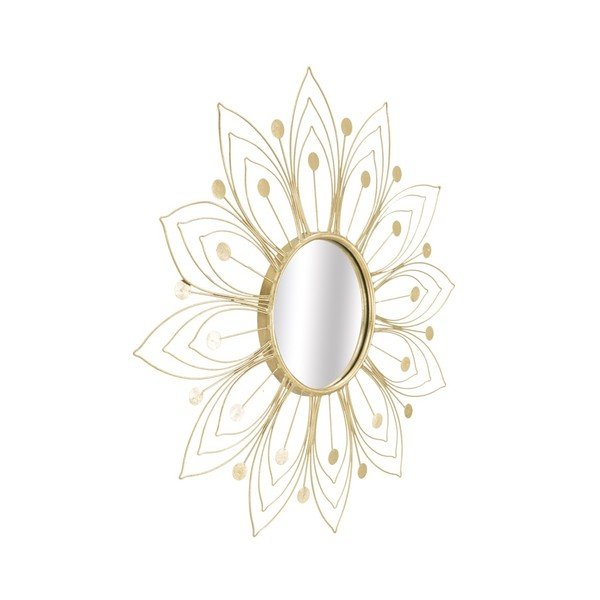 Zidno ogledalo u zlatu Mauro Ferretti Glam, ⌀ 80 cm-image-4