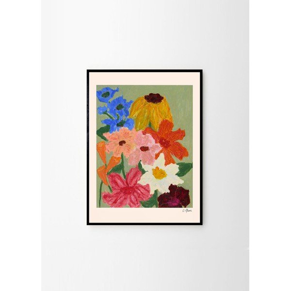 Plakat 50x70 cm Flowers on Sage Green – Carla Llanos – The Poster Club-image-4