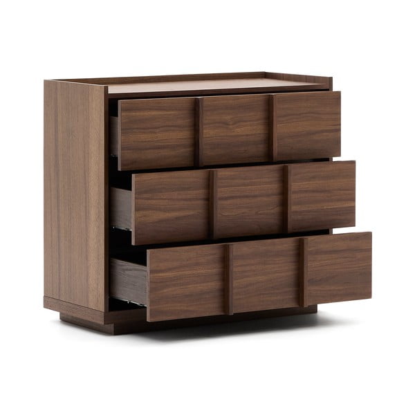 Smeđa komoda u dekoru oraha 100x78x50 cm Onix – Kave Home-image-4