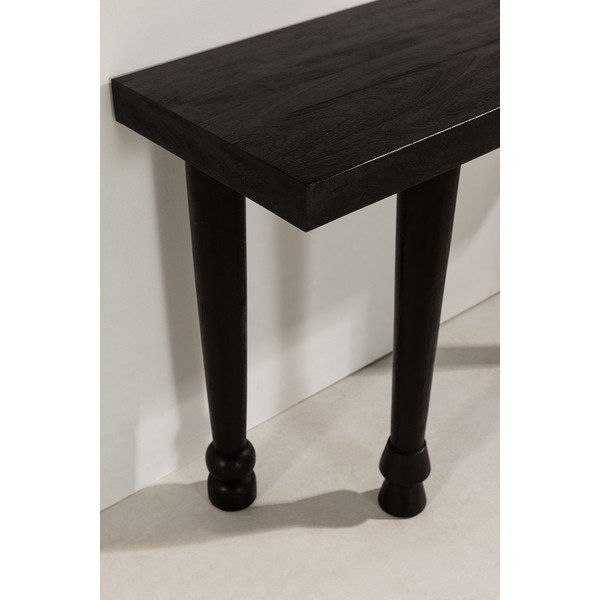 Crni pomoćni stol od masivnog manga 40x130 cm Inaya – MOME-image-4