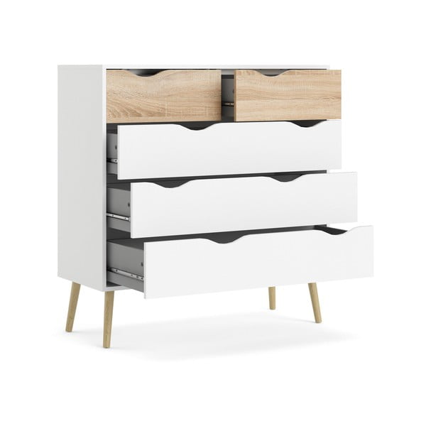 Bijela komoda Tvilum Oslo, 99 x 101 cm-image-4