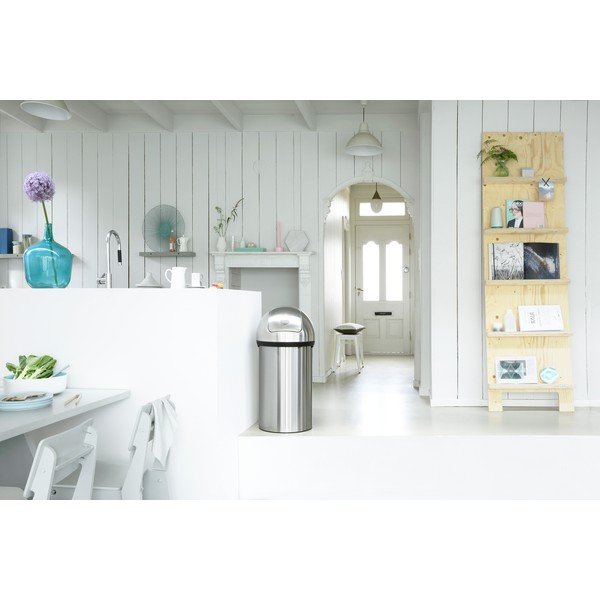 Željezna kanta za smeće u mat srebrnoj boji 60 l Push Bin – Brabantia-image-1