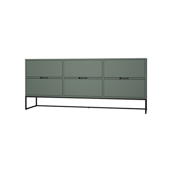 Sivo-zelena niska komoda 176x76 cm Lipp - Tenzo-image-4