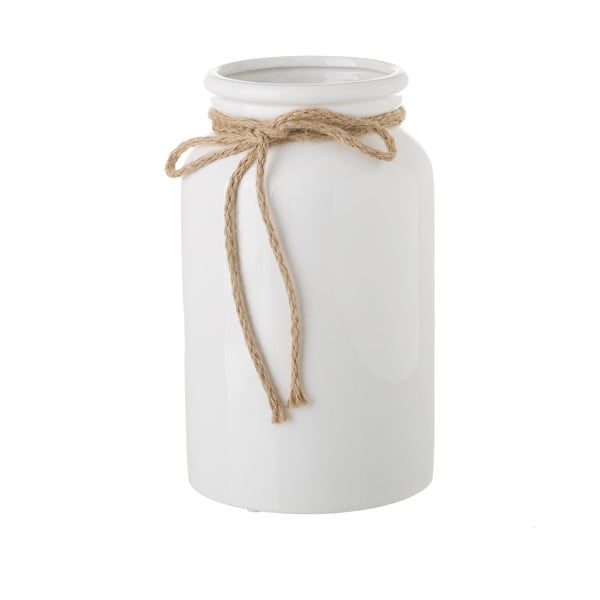 Bijela keramička vaza Unimasa Bowtie, ⌀ 15 cm