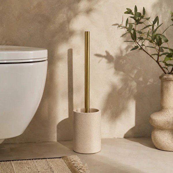 Bež WC četka od polyresina Oria – douceur d'intérieur-image-1