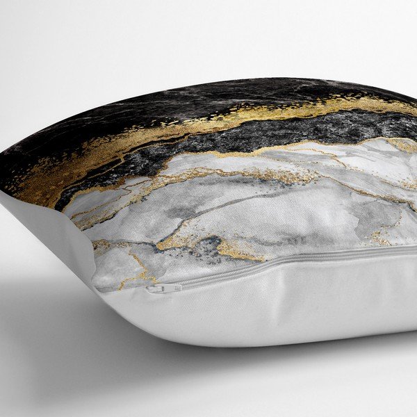 Jastučnica s udjelom pamuka Minimalist Cushion Covers Dark Marble, 70 x 70 cm-image-1
