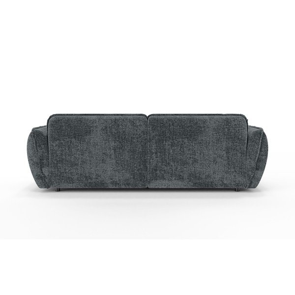 Tamno siva kutna garnitura od šenila (s lijevim kutom/s ležaljkom) Nelia – Ropez-image-4