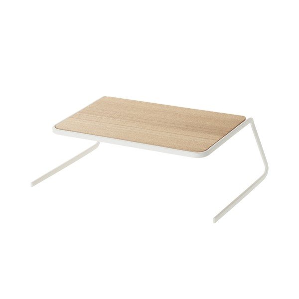 Bijela/u prirodnoj boji drvena dodatna kuhinjska polica 19,5x19,5 cm Tosca – YAMAZAKI