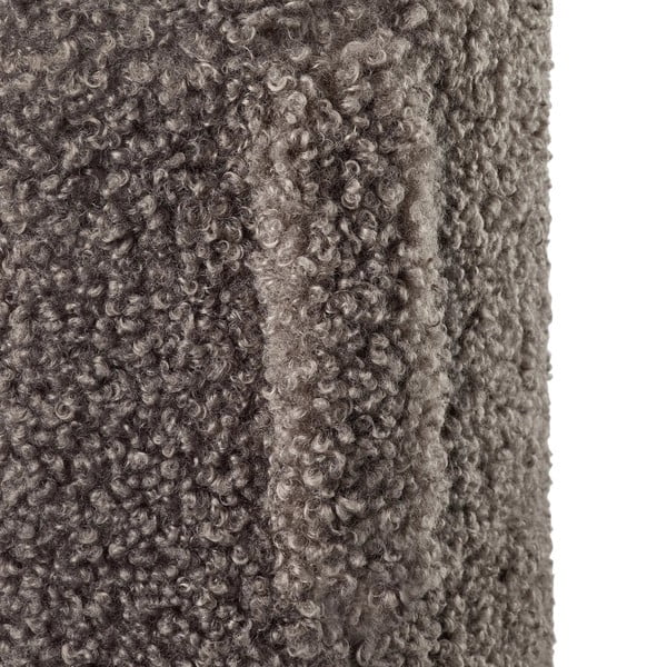 Tamno smeđi tabure od bouclé tkanine Teddy – Blomus-image-3
