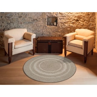 Bež vanjski tepih Universal Silvana Rutto, ⌀ 120 cm