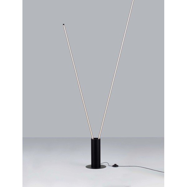 Mat crna metalna LED stojeća svjetiljka sa savitljivom konstrukcijom (visina 181 cm) Kimolia – Nova Luce-image-4