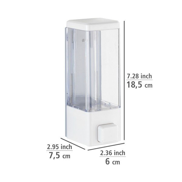 Bijeli plastičan zidni dozator sapuna 320 ml Istres – Wenko-image-4