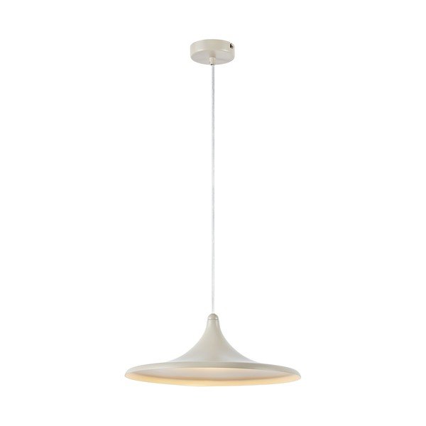 Bež metalna LED viseća svjetiljka s mogućnosti zatamnjivanja ø37x13 cm Beam – Markslöjd