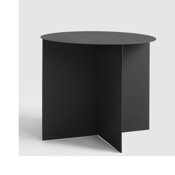 Crni pomoćni stolić Custom Form Oli, ⌀ 50 cm-image-1
