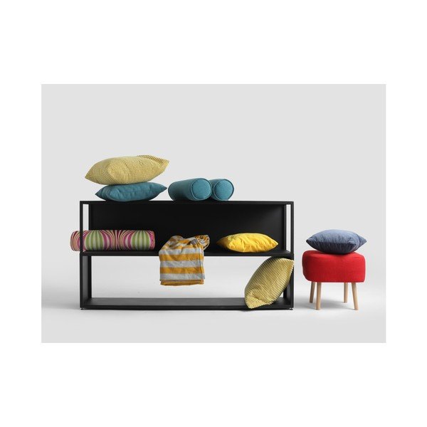 Crna polica za knjige CustomForm Hyllermetal, visina 75 cm-image-3