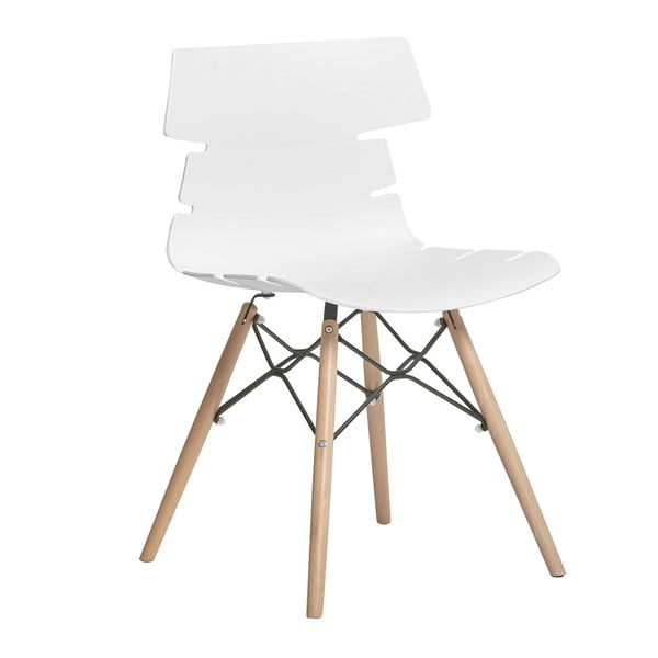 Set od 4 bijele stolice za blagovanje Marckeric Iris-image-2