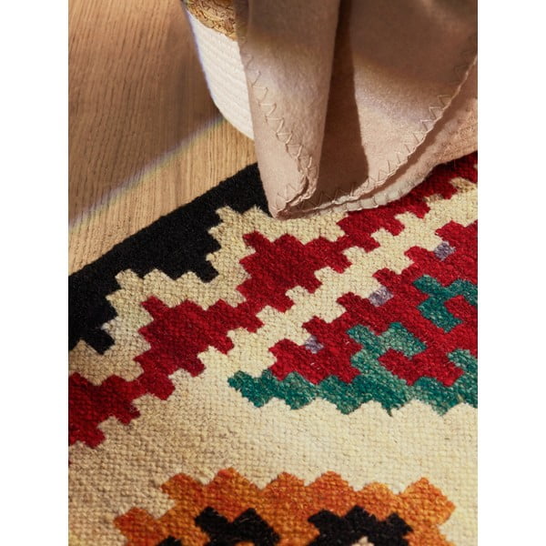 Crvena obostrana/ručno rađena vunena staza 60x190 cm Kamal Kian – Nouristan-image-3