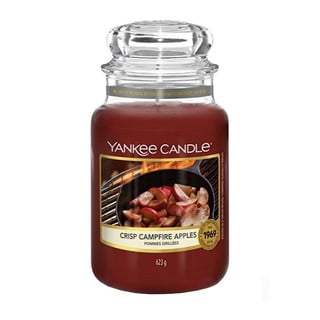 Mirisna svijeća Yankee Candle Crisp Campfire Apples, vrijeme gorenja 110 h