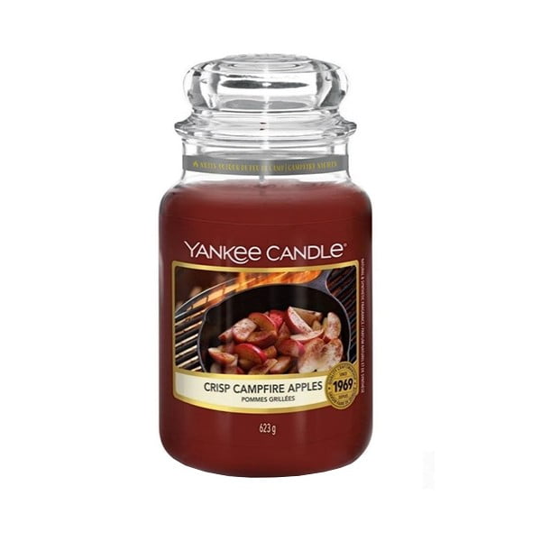 Mirisna svijeća Yankee Candle Crisp Campfire Apples, vrijeme gorenja 110 h