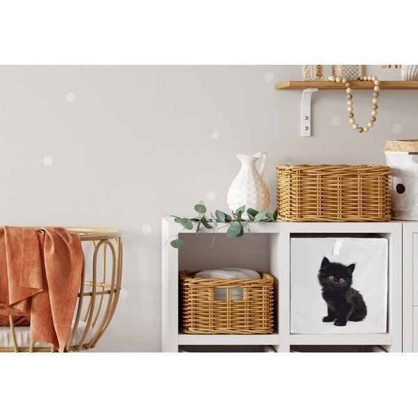 Bijeli tekstilni organizator za dječje igračke 32x32x32 cm The Cutest Ones – Butter Kings-image-2