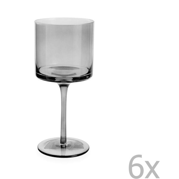 Set od 6 sivih čaša za vino Villa d&#39;Este Cala, 450 ml