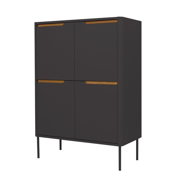 Crna komoda Tenzo Switch, 90 x 128 cm-image-2