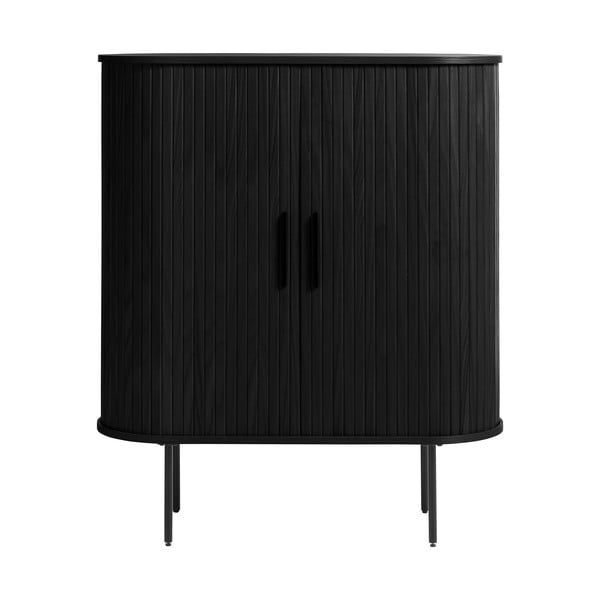Crni ormar u dekoru hrasta 100x118 cm Nola - Unique Furniture