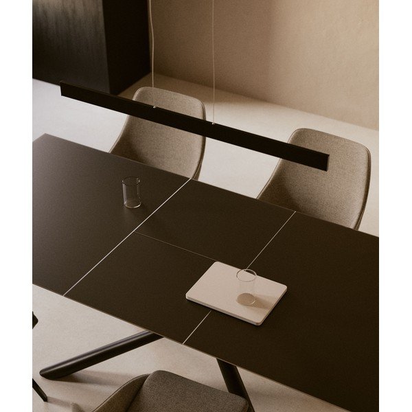 Proširiv blagovaonski stol s dodatnom pločom s keramičkom daskom 90x160 cm Theone – Kave Home-image-2