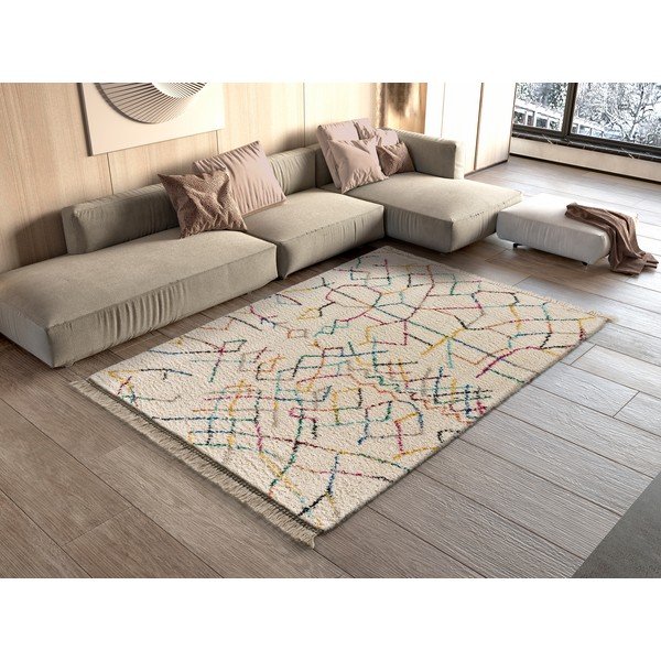 Krem bijeli tepih Universal Yveline Multi, 80 x 150 cm-image-1