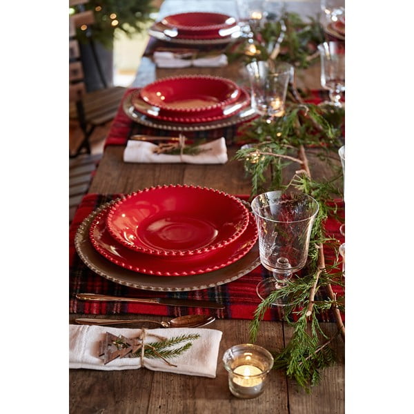 Rubin crveni duboki tanjur od Costa Nova zemljanog posuđa, ø 24,2 cm-image-1