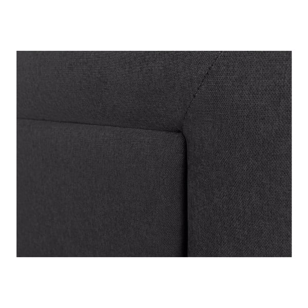 Tamno sivo uzglavlje Mazzini Sofas Ancona, 200 x 120 cm-image-2