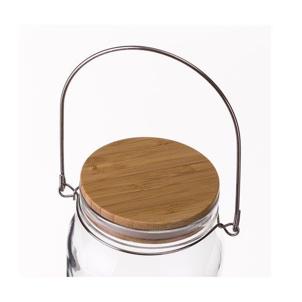 Set od 3 staklene posude s poklopcem od bambusa Unimasa Handle-image-2