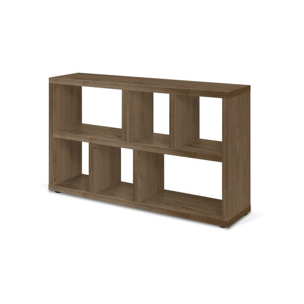 Smeđa biblioteka u dekoru oraha 150x83 cm Berlin – TemaHome-image-3