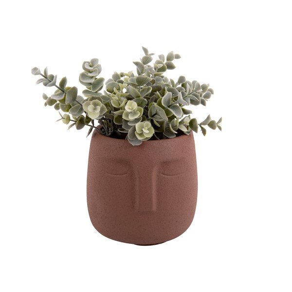 Smeđa keramička lončanica PT LIVING Face, ø 12,5 cm-image-2