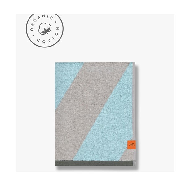 Mentol zeleni ručnik od organskog pamuka od frotira 70x133 cm Diagonal – Mette Ditmer Denmark-image-4